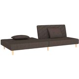  Kavč dvosed z ležiščem in dvema blazinama rjavo blago, (21749661) | Shoptok.si