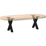 vidaXL Noge za stolić u obliku slova X 2 kom crne 40x(30-31) cm | shoptok.hr