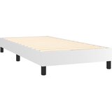  s oprugama i madracem bijeli 80 x 200 cm od umjetne kože | shoptok.hr
