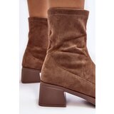 EVENTO Women's low heeled ankle boots brown Aphroteia | ePonuda.com