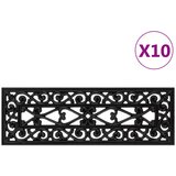 vidaXL Podloge za stopnice 10 kosov 25x75 cm guma | Shoptok.si