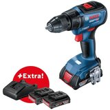 Bosch gsr 18V-50, 3 x 2.0Ah baterije+punjač+kofer, aku. bušilica
