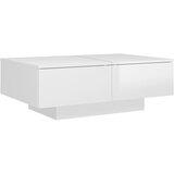 Maison Chic Klubska mizica - kavna mizica - Nizka mizica visok sijaj bela 90x60x31 cm iverna plošča, (21752301) Cene