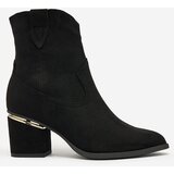 Resti Black women's boots on a post Estrate | Shoptok.si