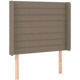  Uzglavlje smeđesivo 103 x 16 x 118/128 cm od tkanine | shoptok.hr