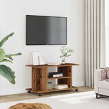 TV ormarić s kotačićima staro drvo 80x40x45cm konstruirano drvo | Eponuda.com