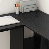  Stol s policom Crni hrast 142 x 102 x 73 cm Konstruirano drvo | Eponuda.com