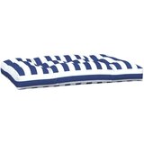  Blazina za palete 2 kosa modro-bele črte blago, (20657288) | Shoptok.si