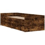 Okvir kreveta s ladicama boja hrasta 75 x 190 cm za jednu osobu | Eponuda.com