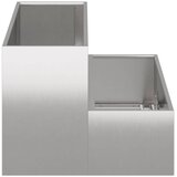  Vrtna saksija Srebrno 100 x 60 x 45 cm Nehrđajući čelik | shoptok.hr