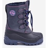 Lee Cooper High Warm Children's Snow Boots With Drawstring Navy Cene