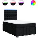 Maison Chic Box spring postelja - Vzmetna postelja z vzmetnico črn 120x200 cm blago SL17109, (21882665) | Shoptok.si