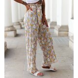 Gemre Burgundy pleated floral trousers Cesate | shoptok.hr