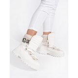 SEASTAR White women's snow boots with fur on a thick sole Cene