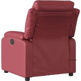  Masažni naslanjač vinsko rdeče umetno usnje, (20924043) | Shoptok.si