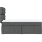  Krevet s oprugama i madracem tamnosivi 90 x 190 cm od tkanine | shoptok.hr