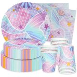 Prestige sirena party set, case, tanjiri, escajg, salvete za rodjendan | ePonuda.com