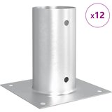  Okrugli sidrište u zemlji 12 pcs Srebrna 15 x 15 x 15 cm Metal | shoptok.hr
