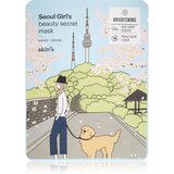Skin79 Seoul Girl's Beauty Secret maska iz platna s posvetlitvenim in vlažilnim učinkom 20 g Cene