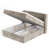 Maison de Rêve Bež boxspring postelja s prostorom za shranjevanje 200x200 cm Passion – | Shoptok.si