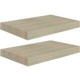 vidaXL Stenske police 2 kosa barva hrasta 40x23x3,8 cm MDF | Shoptok.si