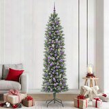  Umjetno vitko božićno drvce Zelena i bijela 240 cm | shoptok.hr