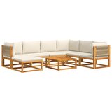 The Living Store Vrtna sedežna garnitura 8-delna z blazinami trden akacijev les - Vrtna Sedežna Garnitura, (21625601) | Shoptok.si