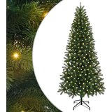 vidaXL Umjetno božićno drvce s stalakom Zelena 210 cm PE i PVC | shoptok.hr