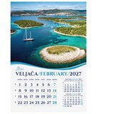  KALENDAR &amp;quot;BISERI JADRANA 2027&amp;quot; 13 LISTOVA, SPIRALA Slike