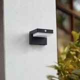  LED Solarno zidno svetlo sa senzorom LED/5W/3,7V 2000 mAh IP44 crna | Eponuda.com