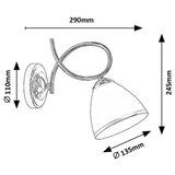  Brilagi - Zidna lampa FRED 1xE27/60W/230V sjajni hrom | Eponuda.com