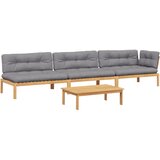  4-dijelni set vrtnih sofa od paleta s jastucima od drva bagrema | shoptok.hr