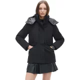 Cropp ženska jakna s kapuljačom - Crna 3824W-99X