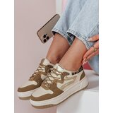 DStreet Sneakersy damskie na platformie BEIMEI beżowe | shoptok.hr