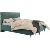 MID.YOU OBLAZINJENA POSTELJA 180 cm x 200 cm , les, tekstil, leseni material temno zelena | Shoptok.si