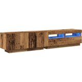 vidaXL TV omarica z LED starinski les 200x35x40 cm inženirski les | Shoptok.si