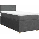  Krevet s oprugama i madracem tamnosivi 90 x 190 cm od tkanine | shoptok.hr