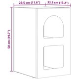  Noćni ormarić 2 pcs Umjetnički hrast 29.5 x 35 x 50 cm | shoptok.hr