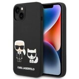 Karl Lagerfeld Originalen ovitek MagSafe KLHMP14SSSKCK za iPhone 14 6.1 črn silikonska zaščita - Full Bodies | Shoptok.si