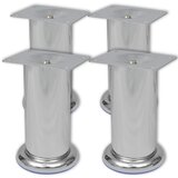 vidaXL 4 Okrugle Noge za Kauč Krom 120 mm | shoptok.hr