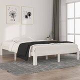  Okvir za krevet od masivne borovine bijeli 140 x 200 cm | shoptok.hr