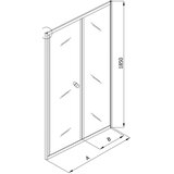 Kolpa San samostojna zložljiva tuš vrata luna tvz/s 90 /k 3838987534129 | Shoptok.si
