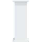vidaXL Stojalo za rastline belo 33x33x80 cm inženirski les | Shoptok.si