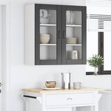  Zidni stakleni ormar 2 pcs Crna 40 x 31 x 80 cm | shoptok.hr