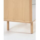 Kave Home Komoda v jesenovem dekorju v sivi in naravni barvi 99x78,5x42 cm Anielle – | Shoptok.si
