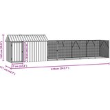  Kavez za ptice Antracit 619 x 111 x 142 cm Cinkani čelik | shoptok.hr