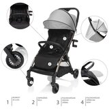 Zopa kolica Quiq, Bright Grey | shoptok.hr