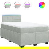  The Living Store Box spring postelja z vzmetnico svetlo siva 120x190 cm žamet - Box Spring Postelja, (21491706) | Shoptok.si