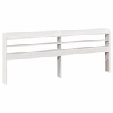 vidaXL Vzglavje s policami belo 200 cm trdna borovina | Shoptok.si