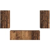  Set omare za televizijo na steni 4 pcs Star les Konstruiran les, (5000132139) | Shoptok.si